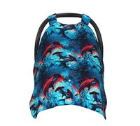 Housses de siège auto pour bébé à motif requin Hammerhead - Respirantes - Couverture d'allaitement - Housses de poussette, multi-usages pour siège auto pour bébé, garçons et filles, nouveaux-nés