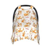 Housses de siège auto pour bébé avec imprimé corgi mignon, housse d'allaitement, housse d'allaitement, housses de poussette, auvent multi-usage pour siège auto pour bébé, garçons et filles, essentiels