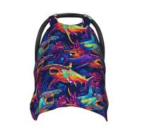 Housses de siège auto pour bébé avec motif requin marteau, housse d'allaitement respirante, housse d'allaitement, housses de poussette, auvent multi-usage pour siège auto pour bébé, garçons et filles