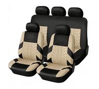 Housses de Siège Auto pour Peugeot 207CC 2009 2010 2011 2012 2013 2014-2022, Set Complet Avant et Arrière, Housse Respirante Antidérapante, Accessoires Intérieur Voiture,C Beige