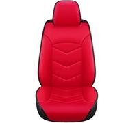 Housses De Siège Auto Universelles En Cuir PU Pour La Plupart Des Voitures SUV Quatre Saisons Housse De Sieges Auto(Red)