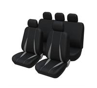 Housses De Siège Auto Universelles en Polyester Compatibles avec Plupart Voitures SUV Fourgonnettes Protections Tout Compris Quatre Saisons Coussins Couvre Ensembles(Gray Full Set)