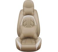 Housses de siège Auto universelles for Audi TT TTS Q9 S1 SQ8 SQ2 SQ7 Tout-Terrain A2 A0 Q4 e-tron Concept GT Accessoires(Beige Luxury)