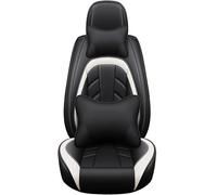 Housses de siège Auto universelles for Audi TT TTS Q9 S1 SQ8 SQ2 SQ7 Tout-Terrain A2 A0 Q4 e-tron Concept GT Accessoires(Black White Luxury)