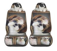Housses de siège Auto universelles pour Chien Shih Tzu, Protections de siège Avant pour Voitures, SUV, berlines et camions