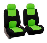 Housses de siège automobile universelles en tissu plat vert seau convient à la plupart des voitures, SUV, camions et camionnettes FH Group FB050GREEN102-A