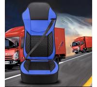 Housses de siège Avant Camion pour Renault T C D K Master Trucks E-Tech,Noir/Rouge/Marron/Bleu Couverture Couvre Protection siège Cuir Maille Respirant conducteur Passager Interieur Accessoire Camion