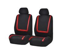 Housses de siège Avant de Voiture pour Opel Zafira Omega Astra Atala Badge Cascada Adam Mocha, Housses de Siège de Voiture Avant Confortable Respirant Protection Accessoires,B/Red