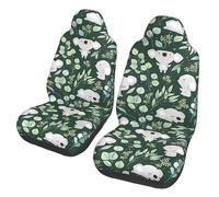Housses de siège Avant Respirantes à Motifs Koala et Eucalyptus pour Voitures, Confort et Protection Automobiles pour la Plupart des Voitures, fourgonnettes, camions et SUV