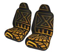 Housses de siège Avant Respirantes et protectrices à Motif Afrocentric Motors pour Voitures, Confort et Protection Automobile pour la Plupart des Voitures, fourgonnettes, camions et SUV