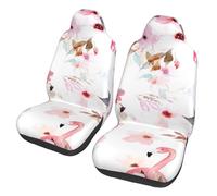 Housses de siège Avant Respirantes et protectrices Pink Flamingo Motors pour Voitures, Confort et Protection Automobile pour la Plupart des Voitures, fourgonnettes, camions et SUV