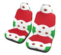 Housses de siège avant universelles avec drapeau du Burundi - Compatible avec voitures, SUV, berlines, camions
