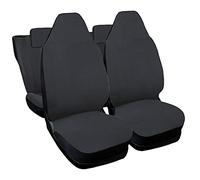 Housses de siège compatibles pour Peugeot 108 avec appuie-tête intégré - Gris foncé