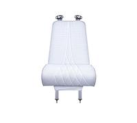 Housses de siège Coussin D'extension De Siège De Voiture En Cuir, Coussin De Soutien Des Jambes, Coussin De Genou En Mousse À Mémoire Forme Couvre siège(Blanc)