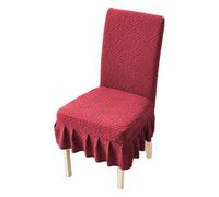 Housses de siège de chaise - Dossier extensible, amovible, élastique et lavable - Pour cuisine, salle à manger, restaurant, banquet, fête de mariage, vacances, banc de Saint-Valentin