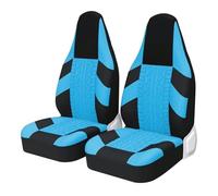 Housses De Siège De Voiture 2 Pièces Style Pneu De Seau pour Protection De Siège De Voiture pour Ford Housse siège Voiture(SkyBlue 2 PCS)
