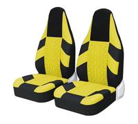 Housses De Siège De Voiture 2 Pièces Style Pneu De Seau pour Protection De Siège De Voiture pour Ford Housse siège Voiture(Yellow 2 pcs)