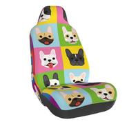 Housses de siège de voiture bouledogue français, housses de siège automobile pour voitures, VUS et camions, housses de siège avant, protection de siège de voiture, accessoires de voiture pour homme et