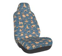 Housses de siège de voiture de yoga bouledogue français, housses de siège automobile pour voitures, VUS et camions, housses de siège avant, protection de siège de voiture, accessoires de voiture pour