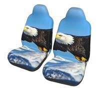 Housses De Siège De Voiture Eagle À Tête Blanche 2Pcs Housses De Siège | Vehicle Seat Cover Universelles Housse De Sieges Auto Pour Camions homme et femme