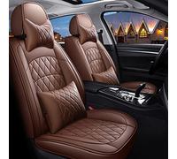 Housses de siège de voiture en cuir pour Focus C-max, Fusion, Mondeo, Explorer, Mondeo, Taurus, Mustang Gt, Kuga (marron, luxueux)
