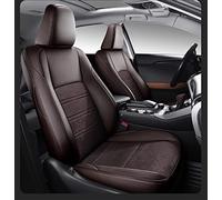 Housses de siège de voiture en cuir sur mesure pour VW, pour le golf, le polo, la caravane, le Multivan, Sharan, Passat, Variant, T-roc pour T-cross (café)