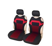 Housses De Siège De Voiture Gilet Accessoires Voiture Protection Sièges Avant Universelle Convient À La Plupart des Voitures Camions Camionnettes SUV Housse siège Voiture(2PCS Red 2)