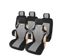 Housses De Siège De Voiture Gilet Accessoires Voiture Protection Sièges Avant Universelle Convient À La Plupart des Voitures Camions Camionnettes SUV Housse siège Voiture(5PCS Grey)