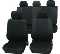 Housses de siège de voiture Kit complet universel 11 pièces - Sydney noir, Eco Class avec SAB 1 Vario | Housses de siège de voiture / Housses de protection de PETEX