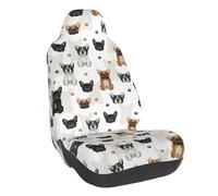 Housses de siège de voiture mignonnes bouledogue français_D, housses de siège automobile pour voitures, VUS et camions, housses de siège avant, protection de siège de voiture, accessoires de voiture