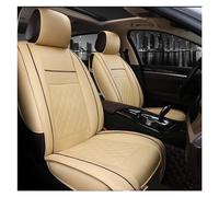 Housses De Siège De Voiture pour Automobiles Housses De Fauteuil pour Ford Accessoire De Style Automobile Seulement Deux Cuirs Avant Housse siège Voiture(Beige no Pillow)