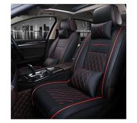 Housses De Siège De Voiture pour Automobiles Housses De Fauteuil pour Ford Accessoire De Style Automobile Seulement Deux Cuirs Avant Housse siège Voiture(Black Red Pillow)