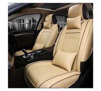 Housses De Siège De Voiture pour Automobiles Housses De Fauteuil pour Ford Accessoire De Style Automobile Seulement Deux Cuirs Avant Housse siège Voiture(Beige Have Pillow)