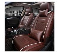 Housses De Siège De Voiture pour Automobiles Housses De Fauteuil pour Ford Accessoire De Style Automobile Seulement Deux Cuirs Avant Housse siège Voiture(Coffee Have Pillow)