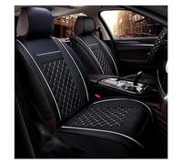 Housses De Siège De Voiture pour Automobiles Housses De Fauteuil pour Ford Accessoire De Style Automobile Seulement Deux Cuirs Avant Housse siège Voiture(Black White no Pillow)