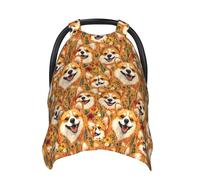 Housses de siège de voiture pour bébé avec imprimé corgi mignon, housse d'allaitement, housse d'allaitement, housses de poussette, auvent multi-usage pour siège auto pour bébé, garçons et filles