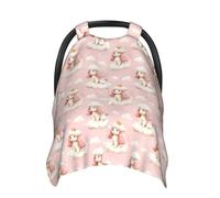 Housses de siège de voiture pour bébé avec imprimé nuage de chien mignon, housse d'allaitement, housse d'allaitement, housses de poussette, auvent multi-usage pour siège auto pour bébé, garçons et