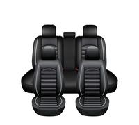 Housses de Siège de Voiture pour Ford Fiesta Hatchback 2009-2014 2015 2016, Housses Siege Avant Arrière Respirant Confortable Imperméable Accessoires Interieur,B/Black and White