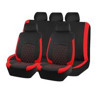 Housses de Siège de Voiture pour Murano CrossCabriolet 2011 2012 2013 2014, Antidérapant Ensemble Couvre Sièges Avant et Arrière Respirant Lavable,A/Red-Full Set