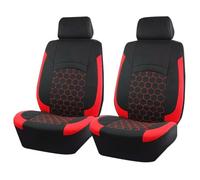 Housses de Siège de Voiture pour Patrol 2012-2020 2021 2022 2023 2024 2025 2026, Antidérapant Ensemble Couvre Sièges Avant et Arrière Respirant Lavable,A/Red-2 Front