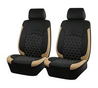 Housses de Siège de Voiture pour Peugeot 504 1968-1983, Antidérapant Ensemble Couvre Sièges Avant et Arrière Respirant Lavable,A/Beige-2 Front