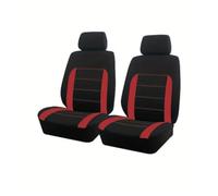 Housses de Siège de Voiture pour Toyota RAV-4 LWB/Vanguard 2007-2012, Housses de Protection pour Siège Avant de Voiture Non Slip Housses Coussins Accessoires,C/Red