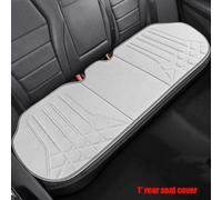 Housses De Siège De Voiture Universelles En Daim Souple,Coussin De Support De Siège De Conducteur,Tapis De Protection Respirant Et Antidérapant,Accessoires De Voiture.Rear Seat Graywhite.