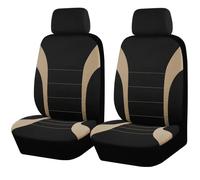 Housses De Siège De Voiture Universelles En Tissu Polyester,Adaptées À La Plupart Des Voitures,Suv,Camion,Avec Airbag,Accessoires De Voiture Compatibles,Housse De Siège Intérieur.Beige 2 Seat.