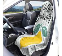 Housses de siège d'été en tissu éponge pour voiture Housses de siège universelles en tissu éponge lavables accessoires décoration intérieure pour voiture 1 pièce/2 pièces pour voiture, camion, SUV