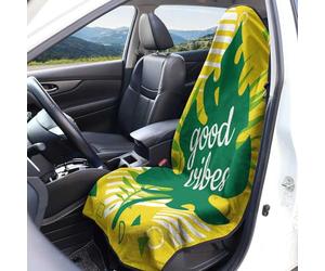 Housses de siège d'été en tissu éponge pour voiture Housses de siège universelles en tissu éponge lavables accessoires décoration intérieure pour voiture 1 pièce/2 pièces pour voiture, camion, SUV
