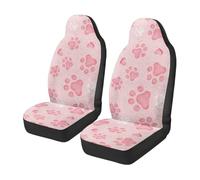 Housses De Siège Empreinte De Patte De Chien Rose Accessoires Vehicle Seat Cover Amovible Couverture De Siege De Voitures pour SUV Homme Et Femme 52X138 Cm