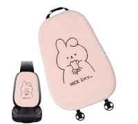 Housses de siège en peluche - Motif de lapin mignon Coussin de siège d'hiver - Housses de siège en peluche respirante de dessin animé pour les voitures | Pour conduite, voyages sur route, trajets