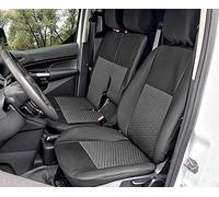 Housses de siège fabriquées sur mesure pour Ford Transit Connect II à partir de 2014, ajustement idéal noir, sur mesure, matériau rembourré