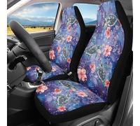 Housses De Siège Fleur De Tortue Marine Lavable Housses De Siège De Voiture Accessoires Vehicle Seat Cover pour Homme Et Femme Camionnettes 52X138 Cm